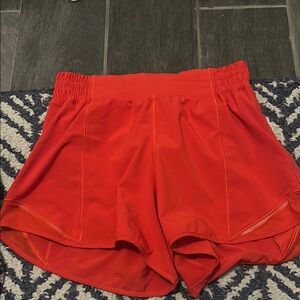 Women's Red Athletic Shorts